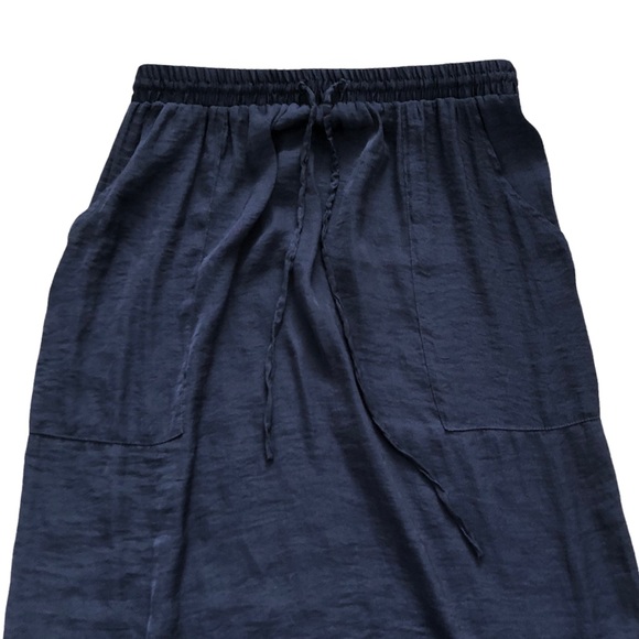 Urban Outfitters Silence + Noise Royal Blue Drawstring Midi Skirt Size Small - Picture 5 of 11